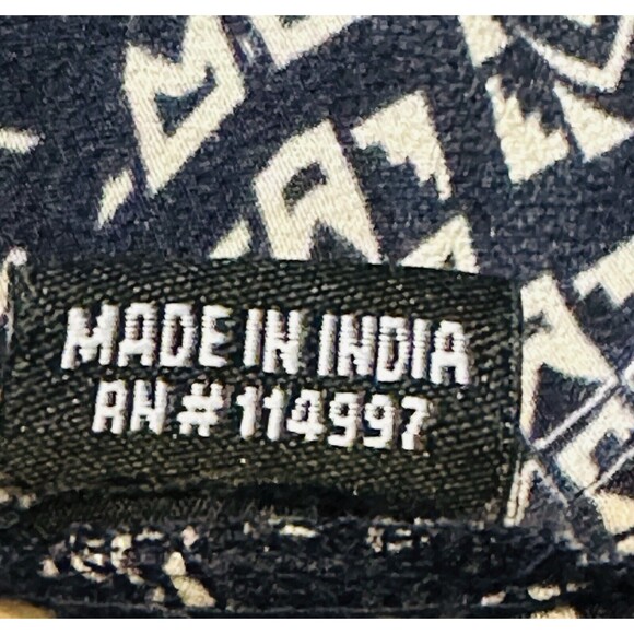 Anthropologie Tolani Women Size S Silk Geometric Tunic Blouse Boho Patchwork - Picture 10 of 10